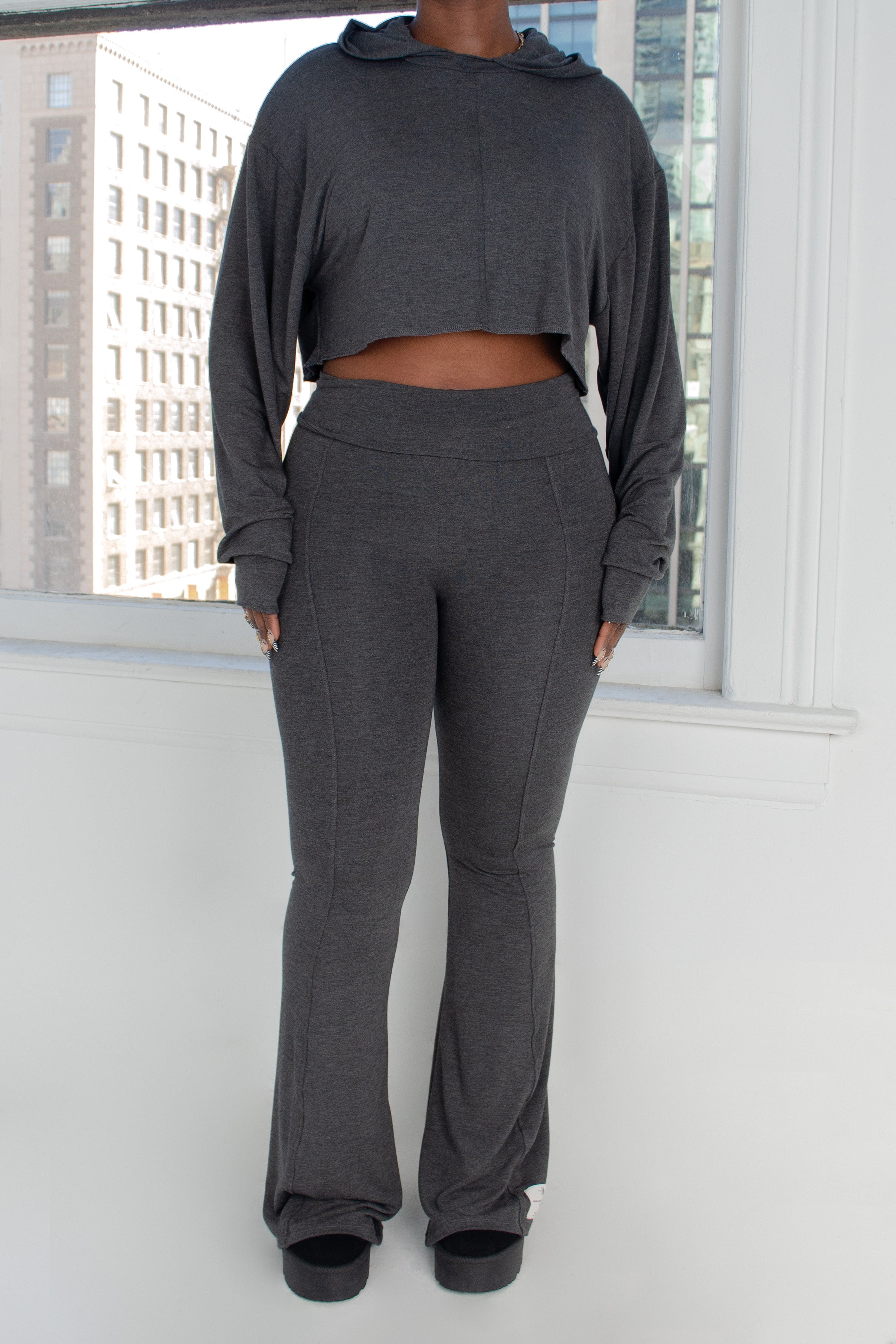 Diane Pants (Heather Charcoal)