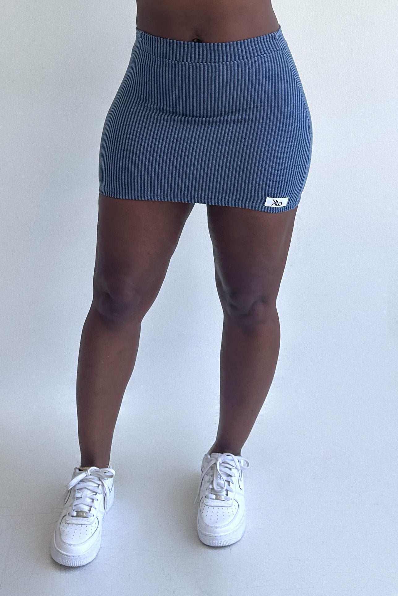 Linny Micro Mini Skirt (Denim Blue)