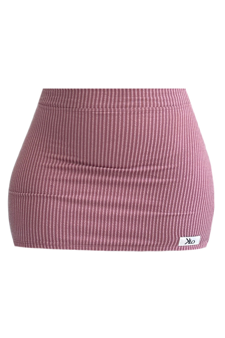 Linny Micro Mini Skirt (Mauve)