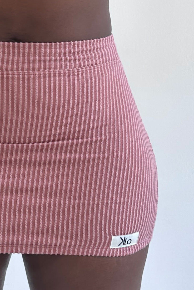 Linny Micro Mini Skirt (Mauve)