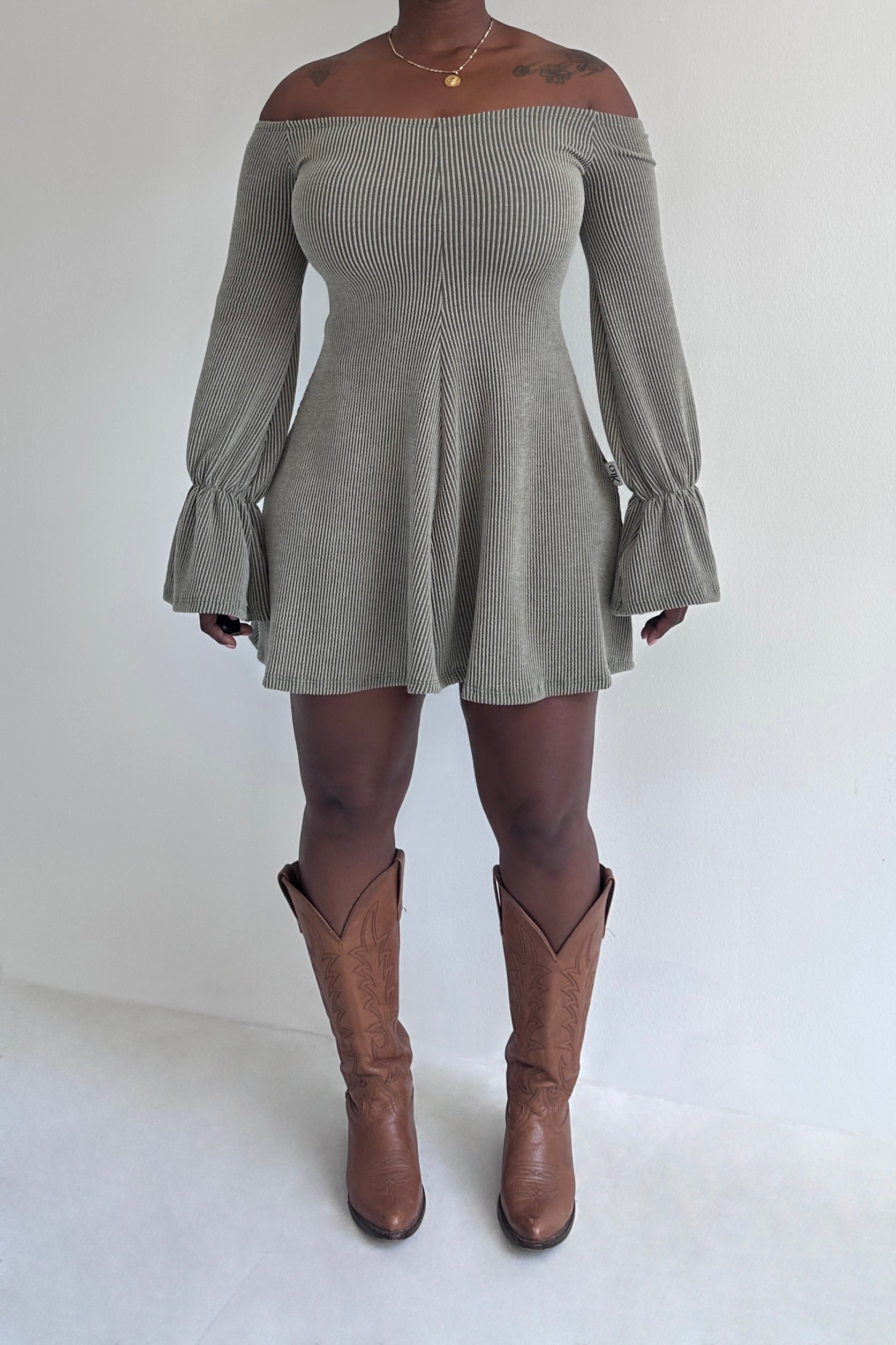 Bria Dress (Olive)