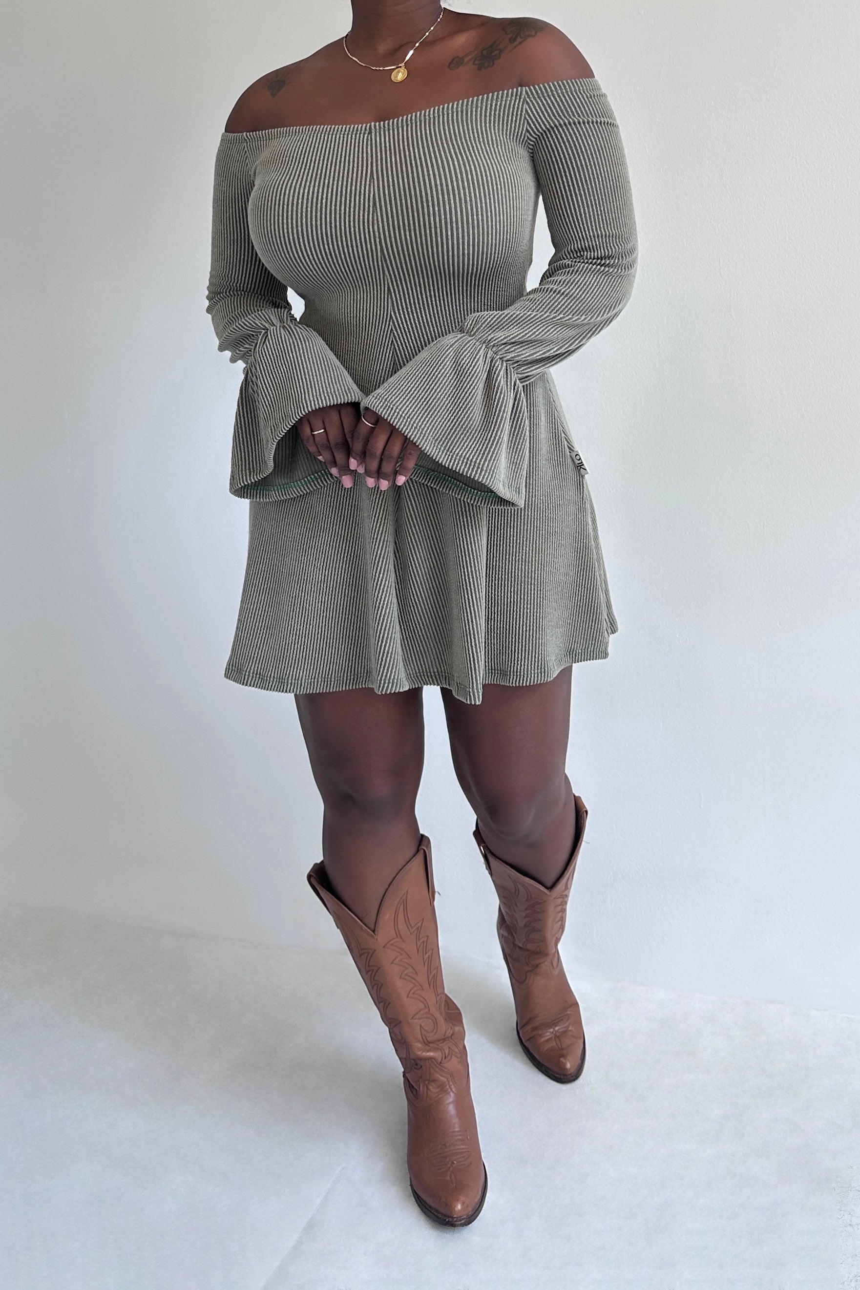 Bria Dress (Olive)