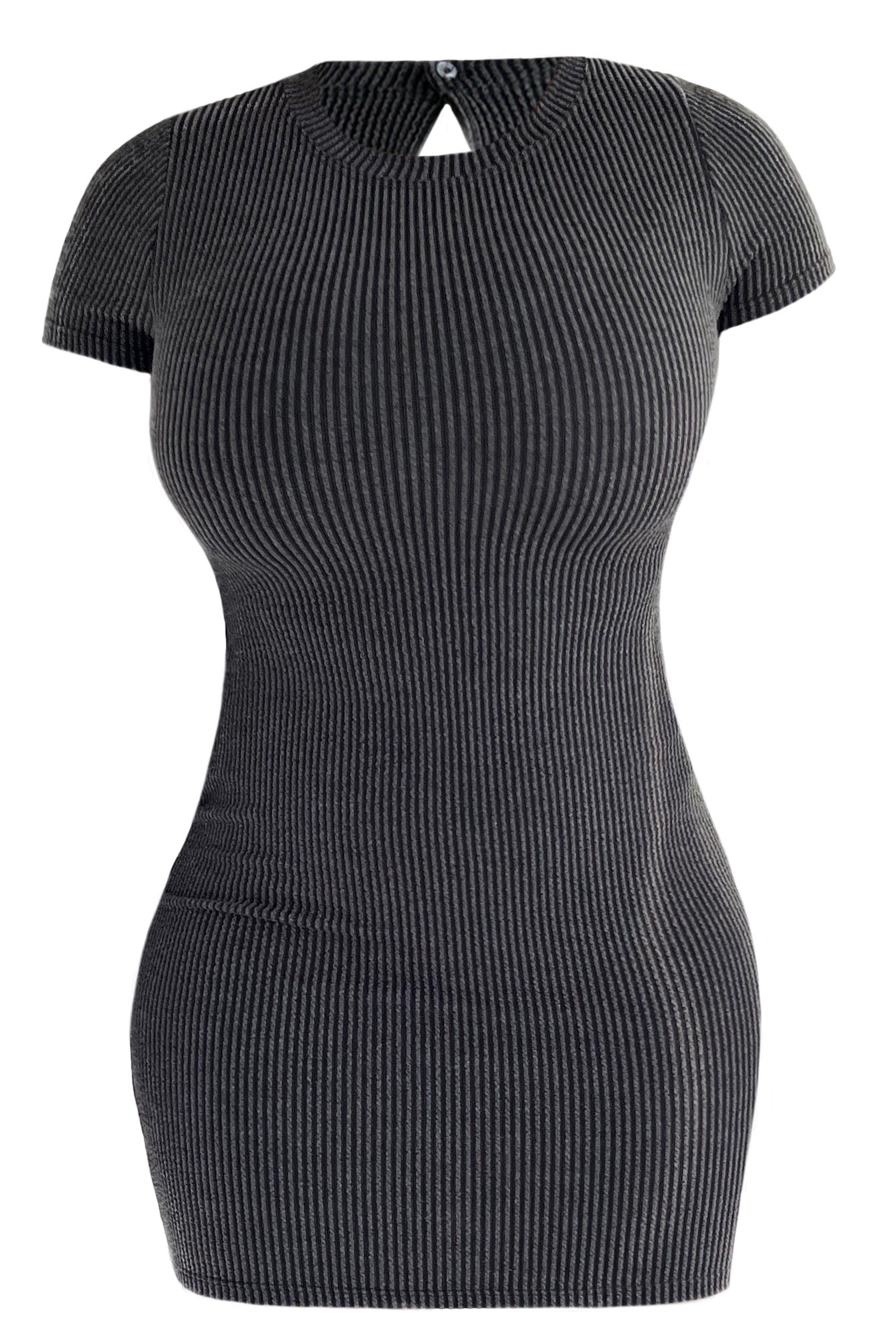 Nedi Dress (Charcoal Black)