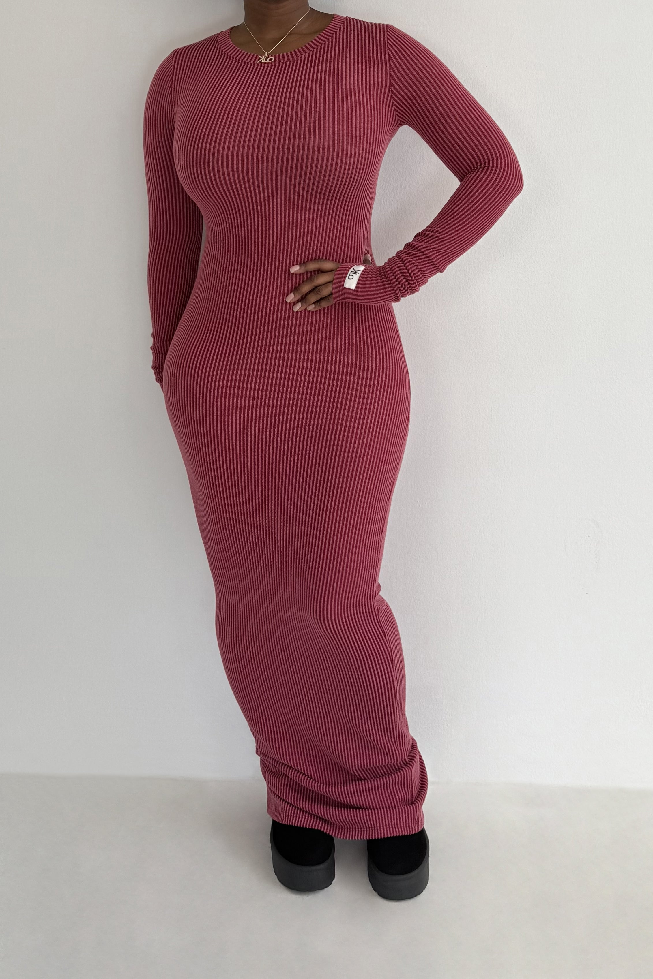 NISE Dress (Maroon) – K.Lorayne Apparel