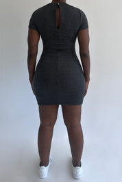 Nedi Dress (Charcoal Black)