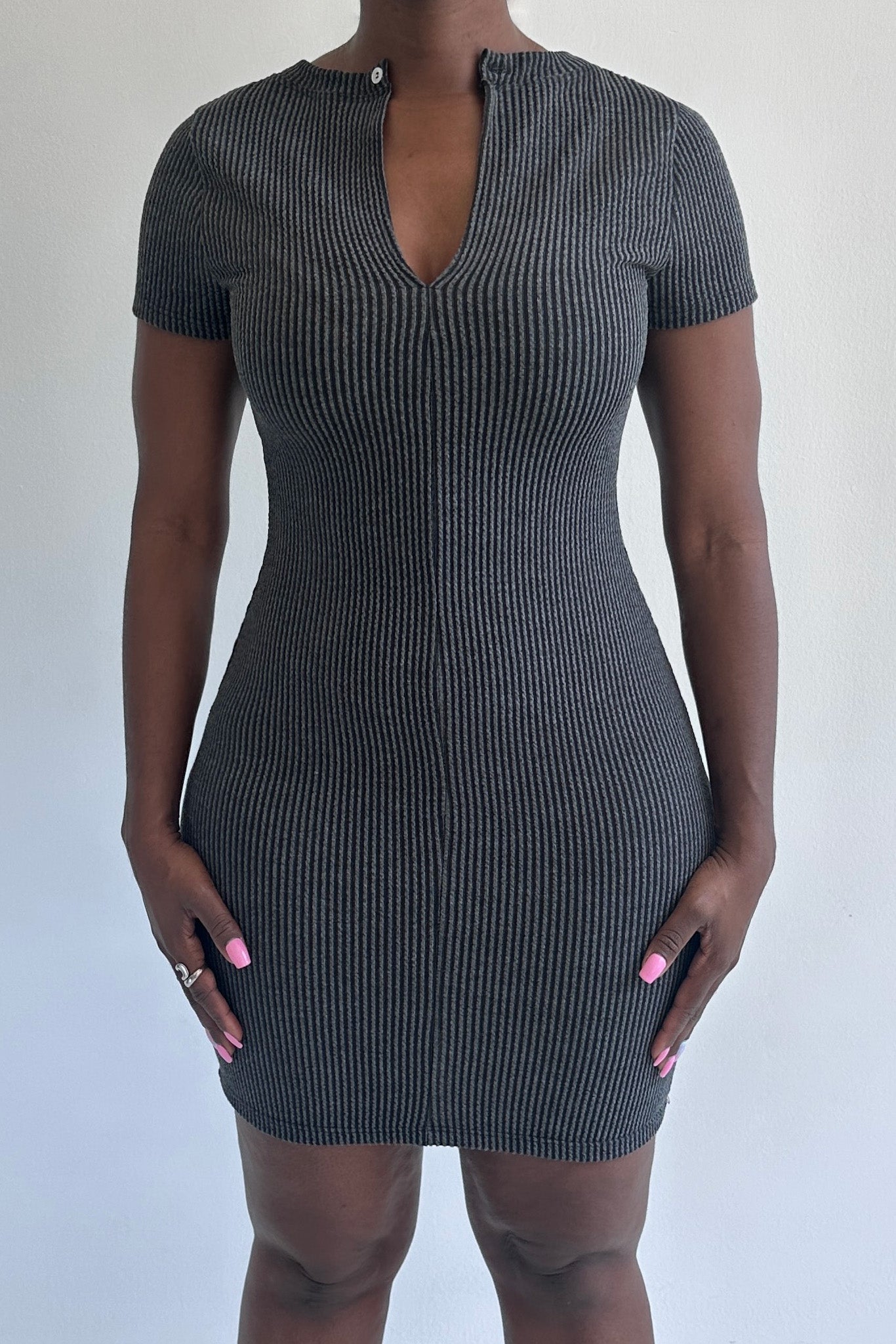 Nedi Dress (Charcoal Black)