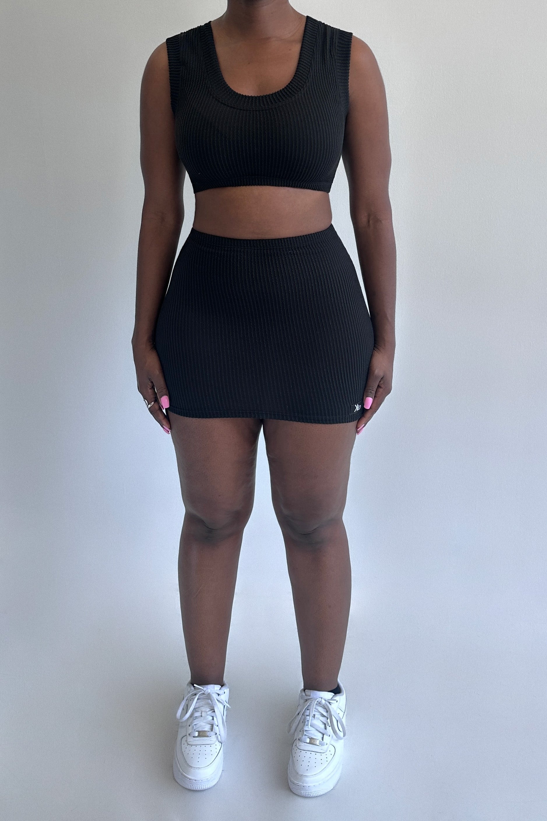 Linny Micro Mini Skirt (Jet Black)