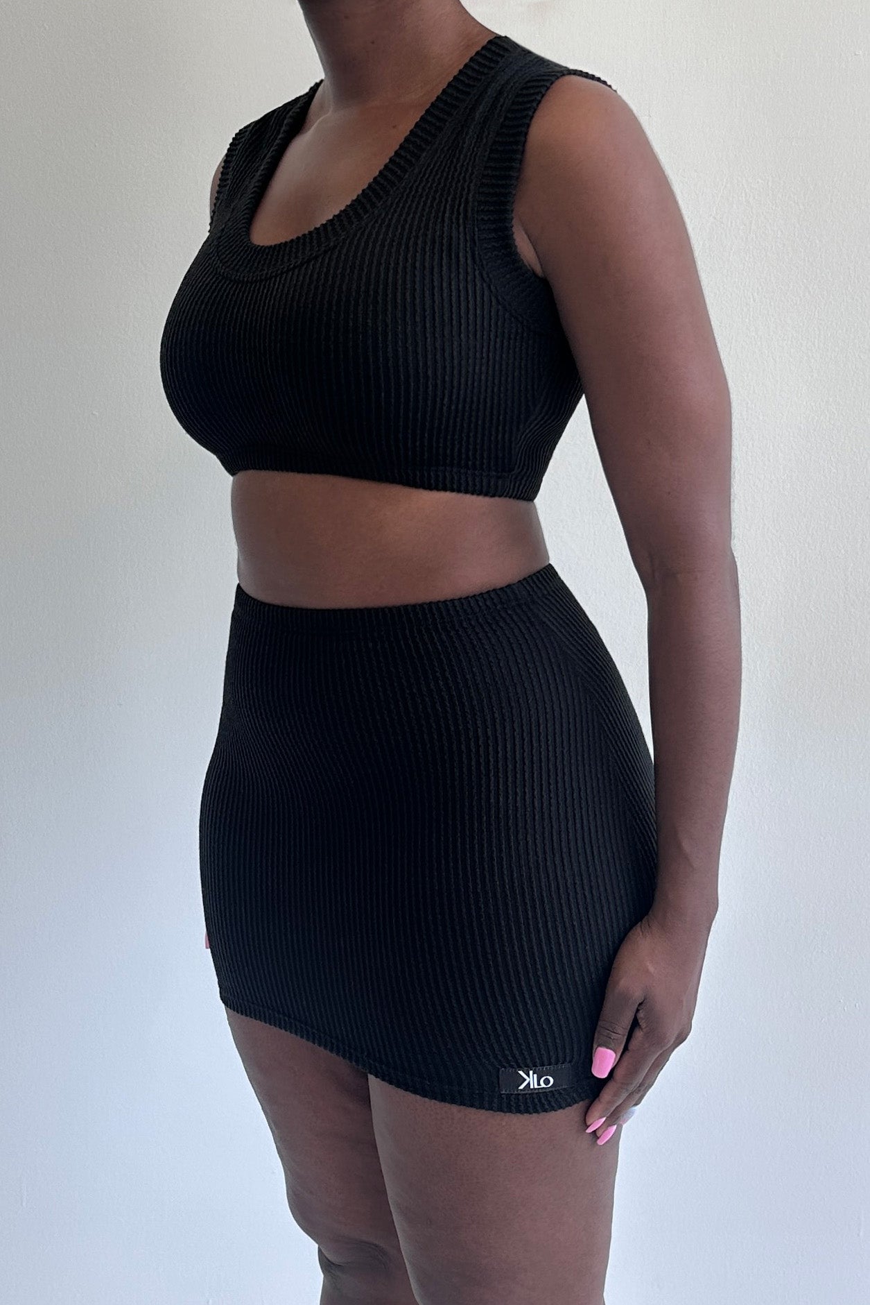 Linny Micro Mini Skirt (Jet Black)