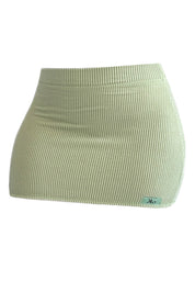 Linny Micro Mini Skirt (Lime)