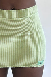 Linny Micro Mini Skirt (Lime)