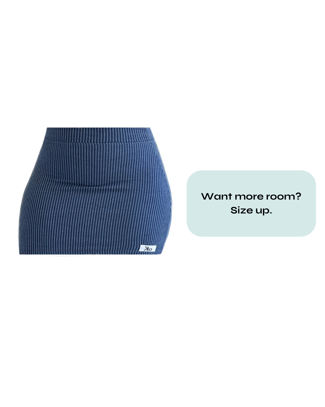 Linny Micro Mini Skirt (Denim Blue)