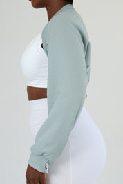 Simone Shrug (Mint Rib)