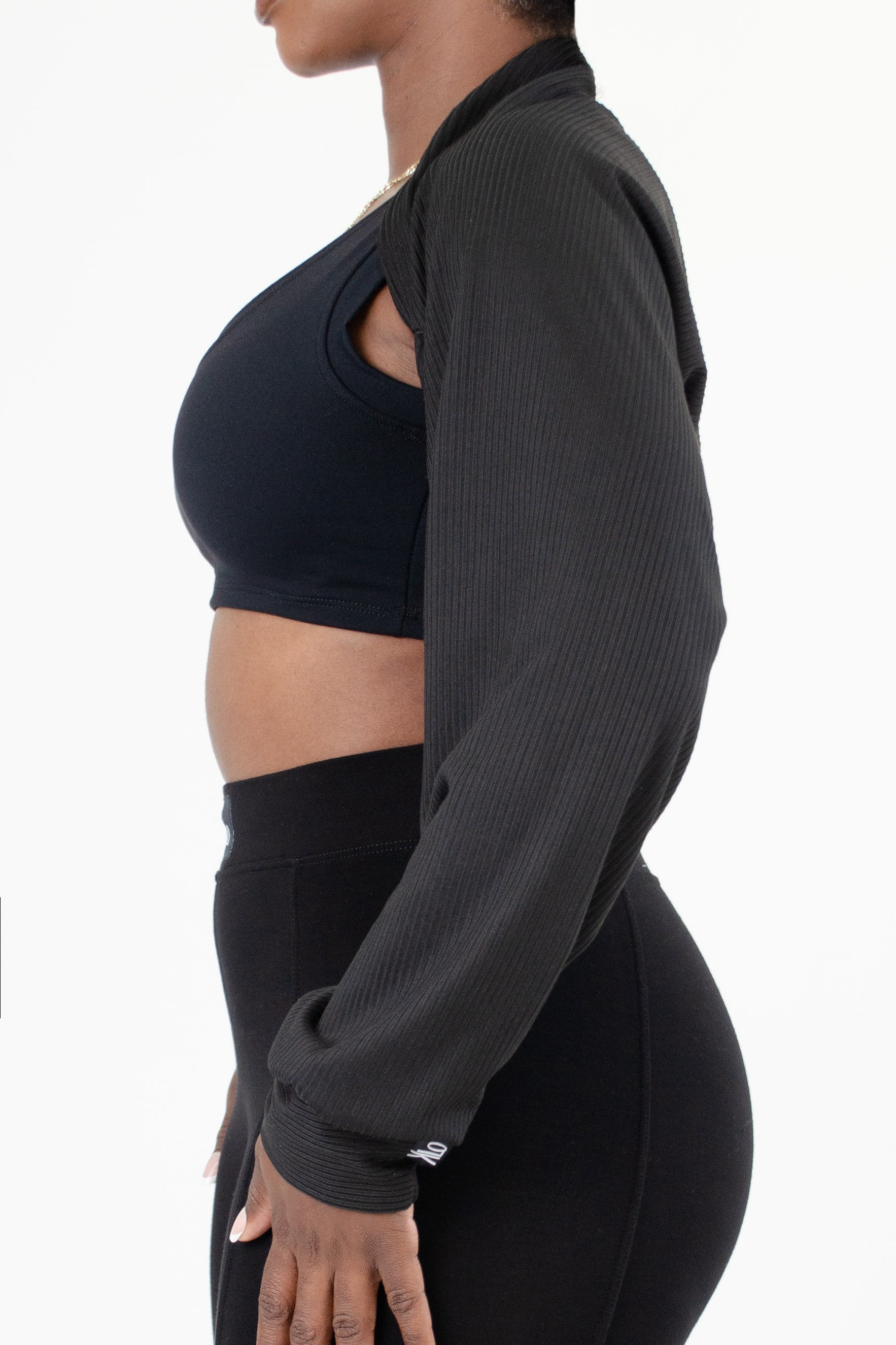Simone Shrug (Black Rib)