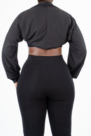 Simone Shrug (Black Rib)