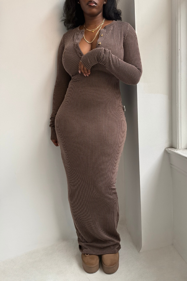 DENISE Dress (Chocolate)