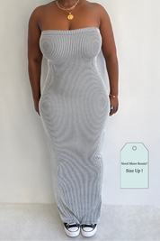 EYAH Dress (Pinstripe)