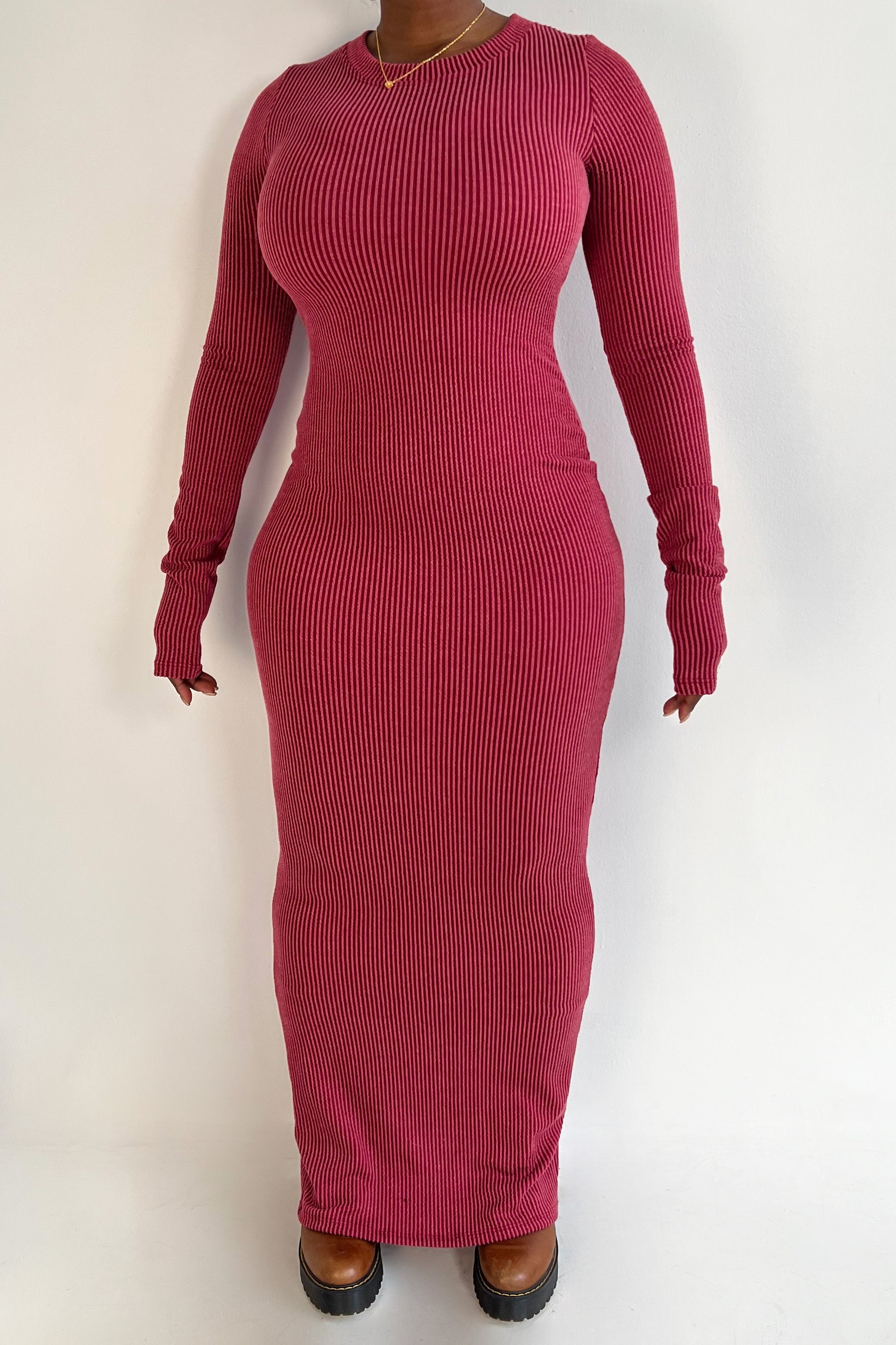 NISE Dress (Maroon)