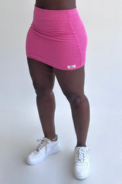 Linny Micro Mini Skirt (Fuchsia)