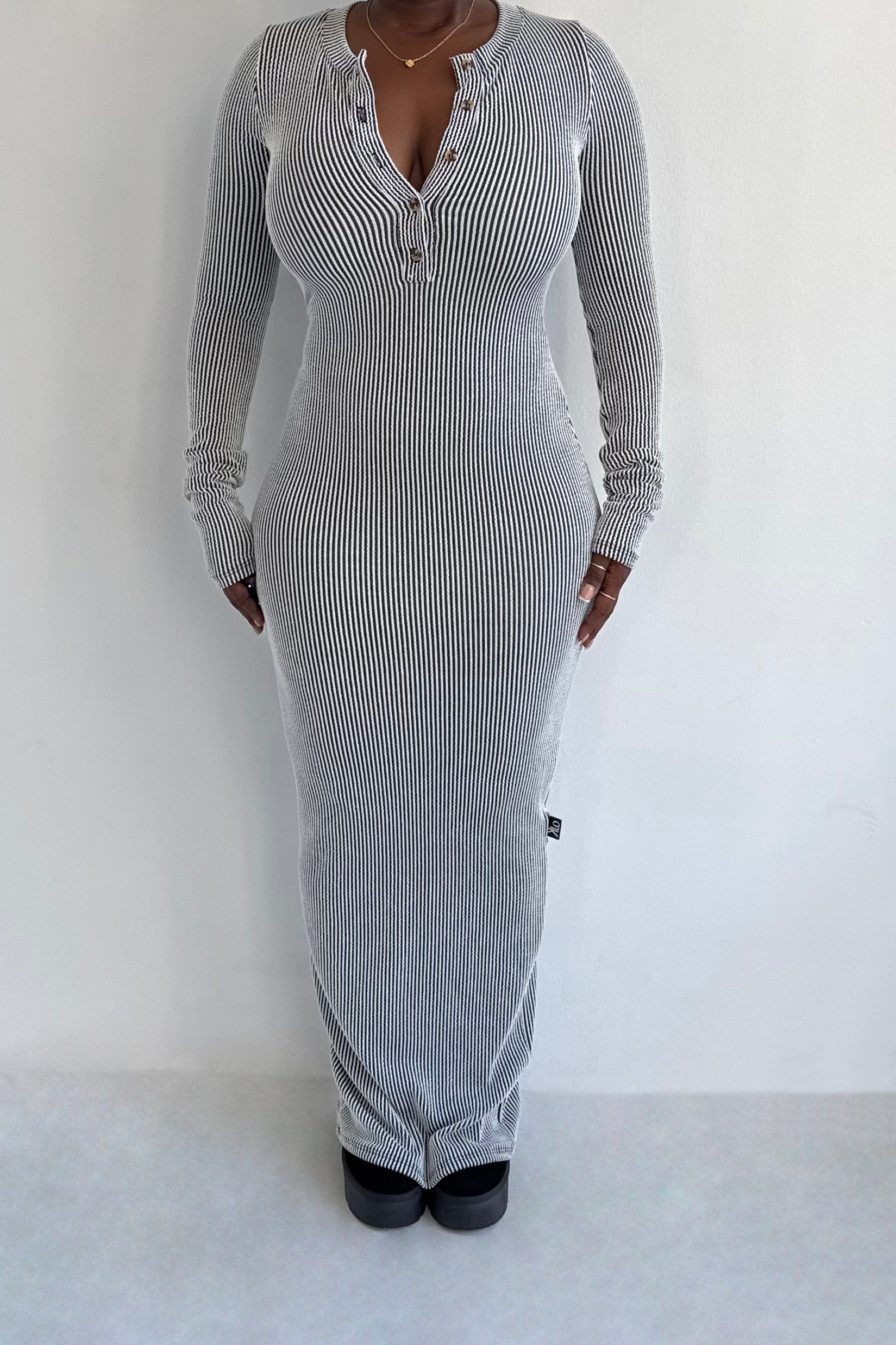 DENISE Dress (Pinstripe)