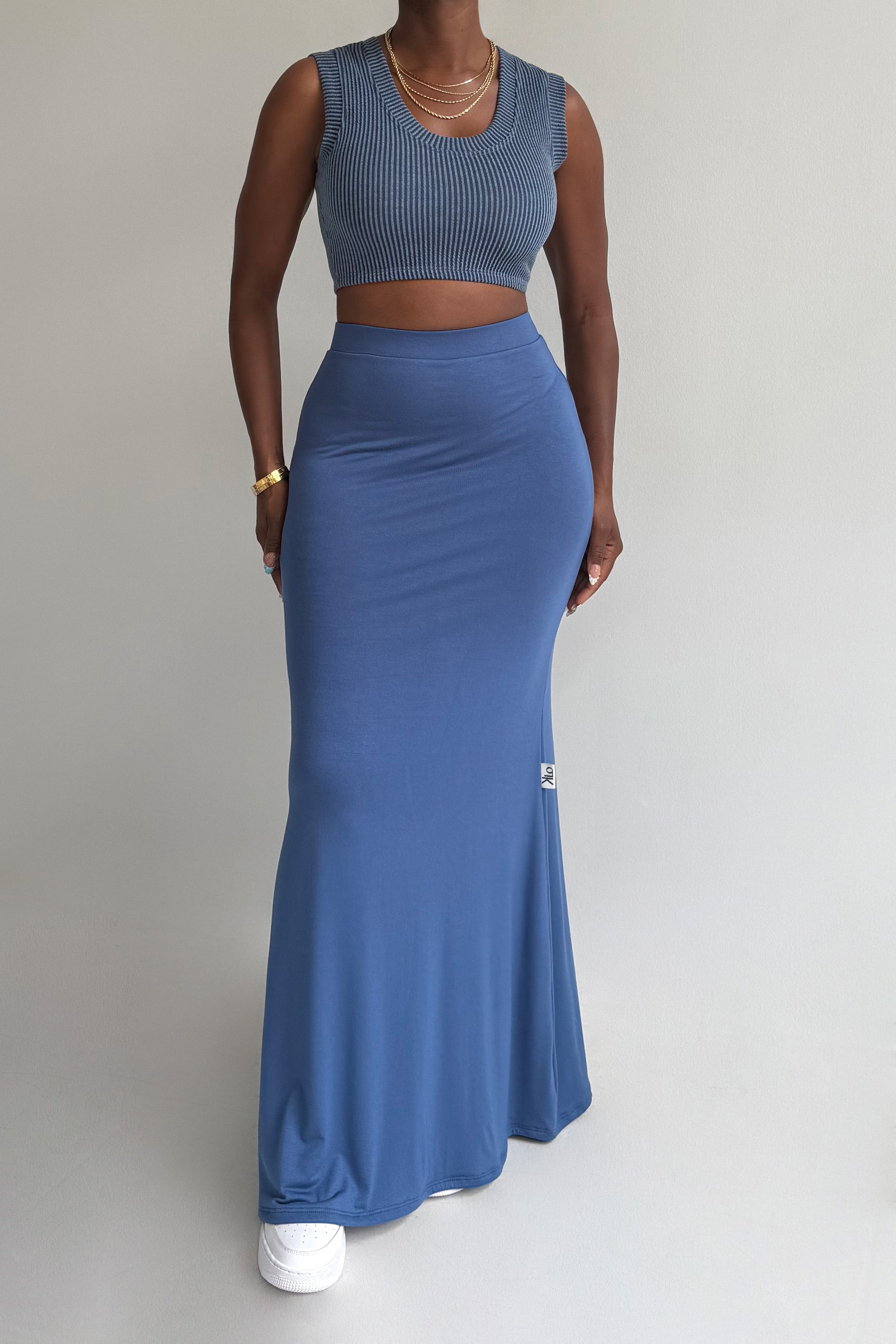 Kree Skirt (Slate Blue)