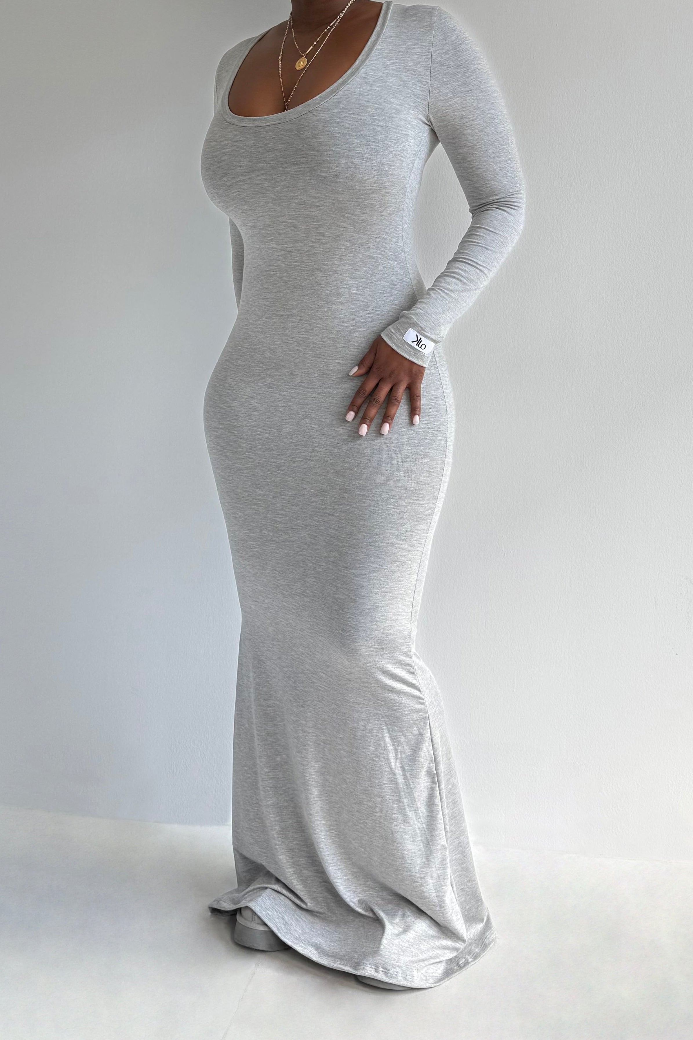 Mattie Dress (Heather Grey )