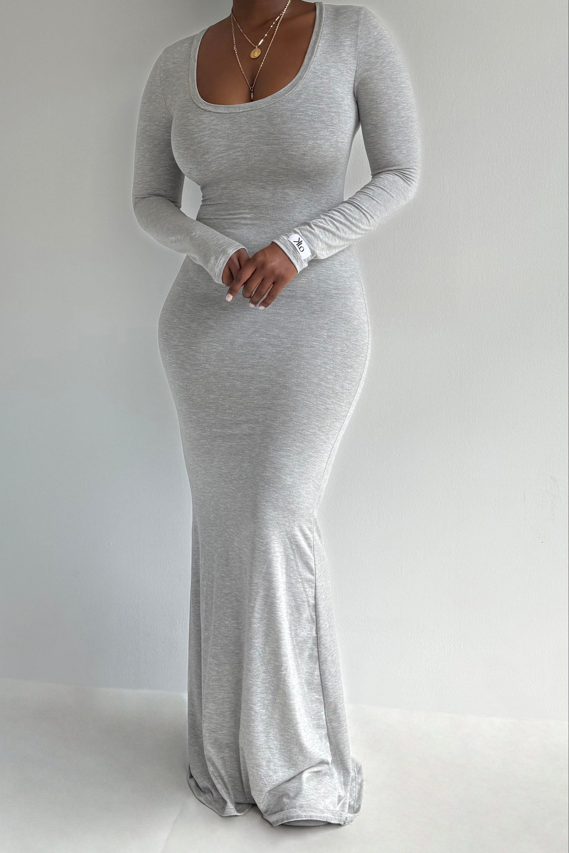 Mattie Dress (Heather Grey )