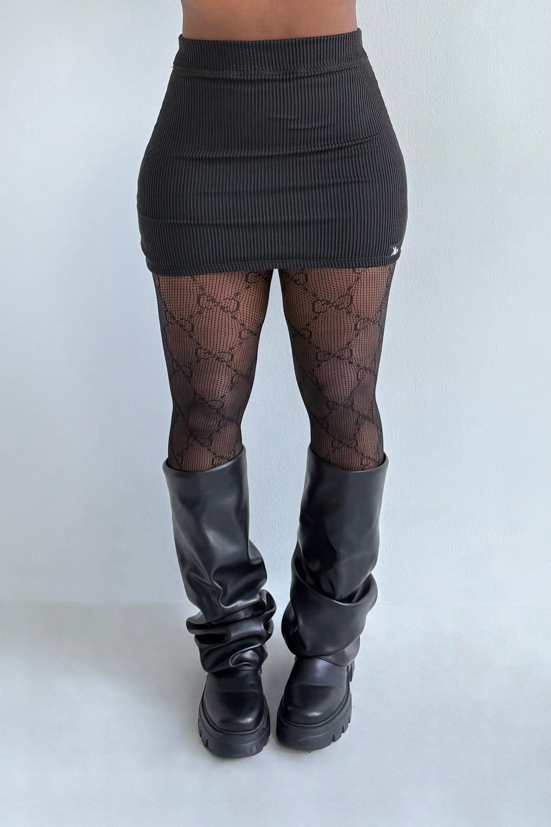 Linny Micro Mini Skirt (Jet Black)