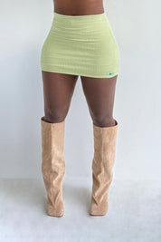 Linny Micro Mini Skirt (Lime)