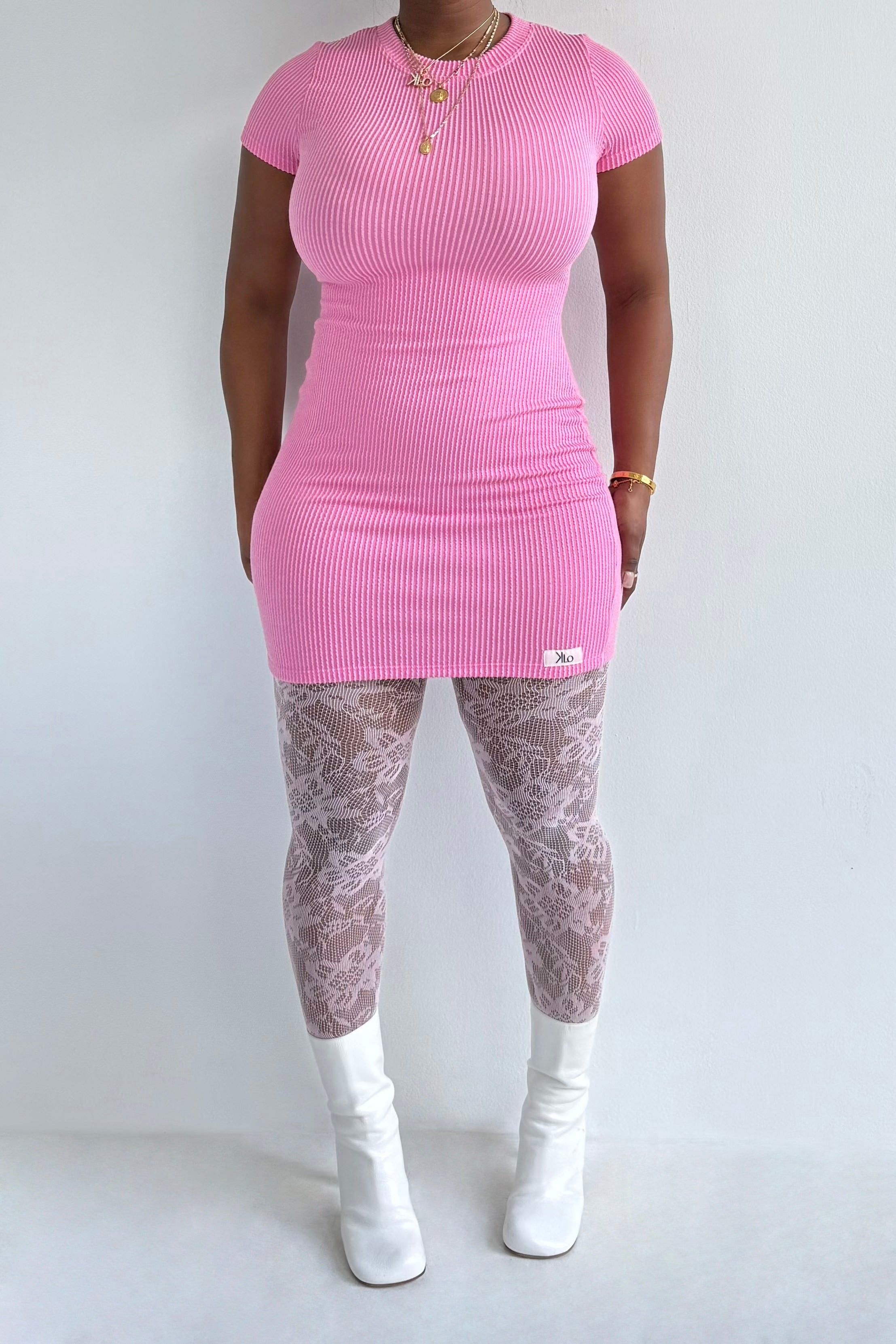 Nedi Dress (Hot Pink)