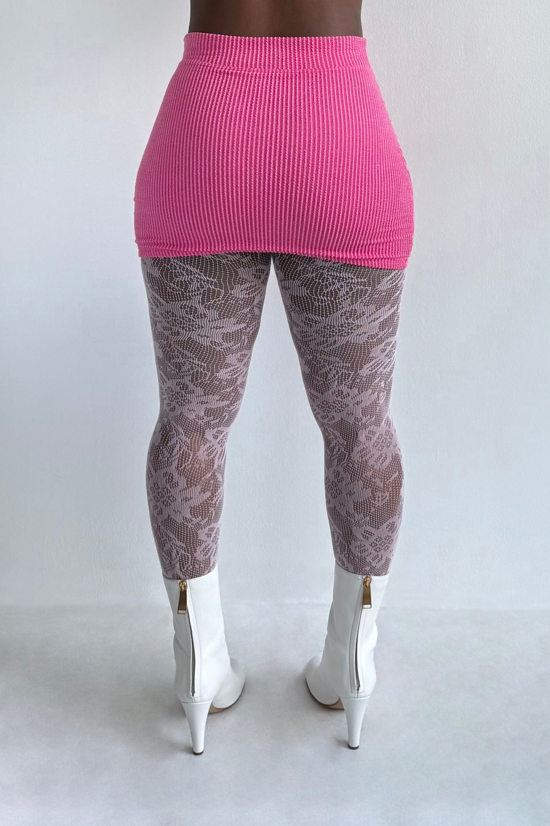 Linny Micro Mini Skirt (Fuchsia)