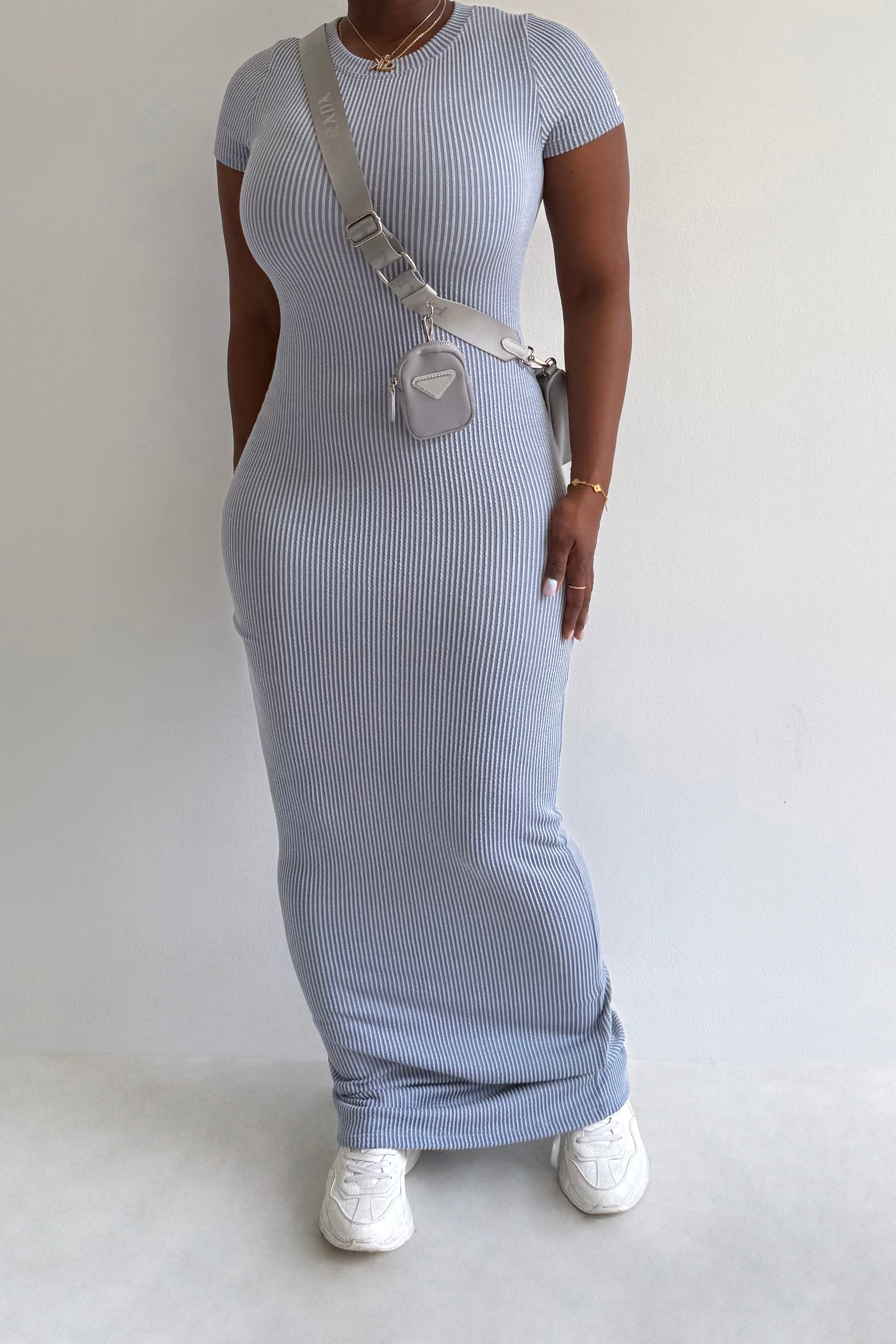 Deni Dress (Light Denim)