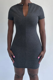 Nedi Dress (Charcoal Black)