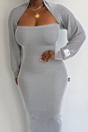 EYAH Dress (Pinstripe)