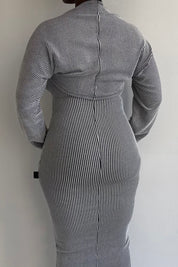 Simone Shrug (Pinstripe)