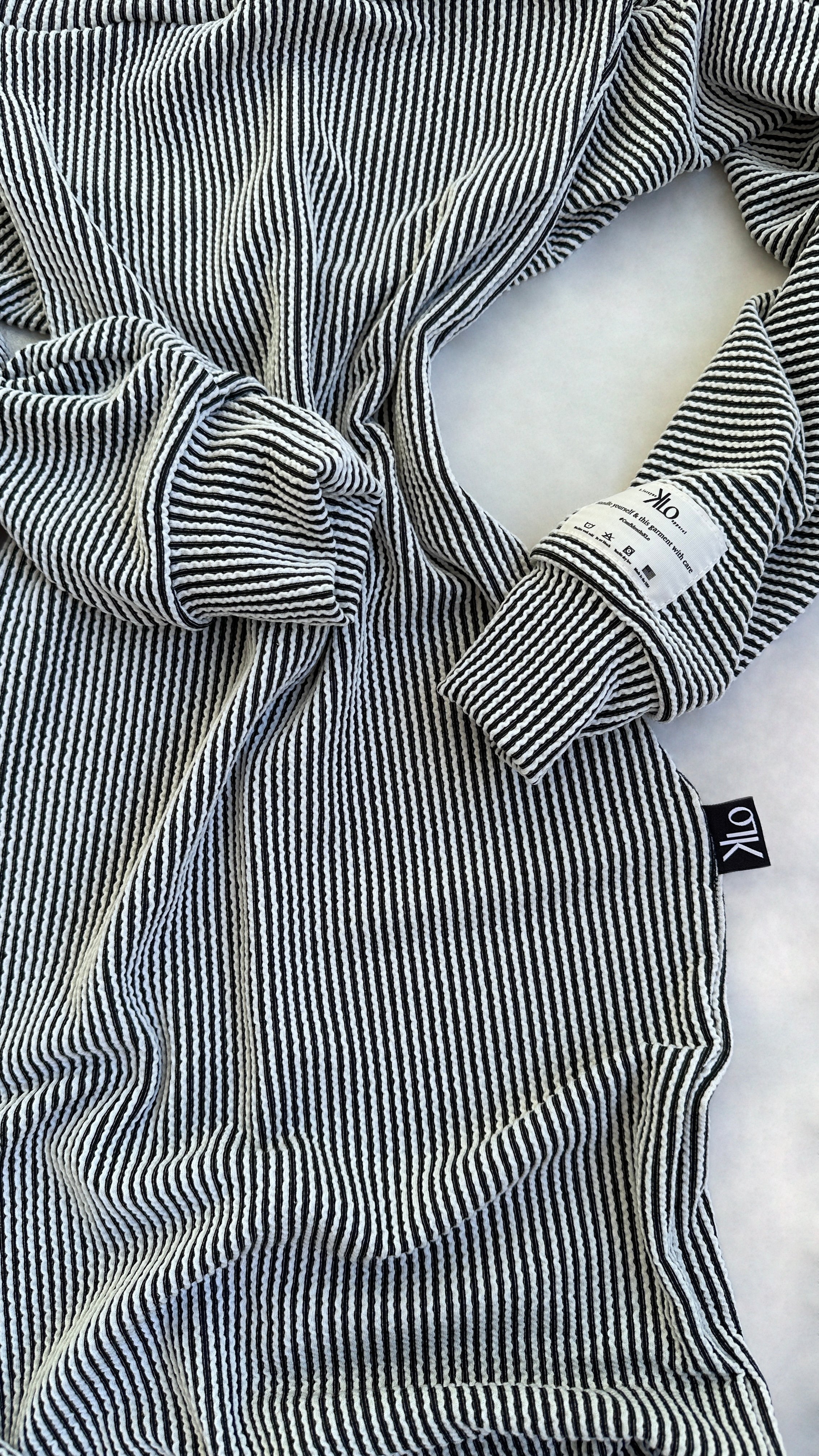 Simone Shrug (Pinstripe)