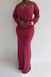 RyRee Dress (Maroon)