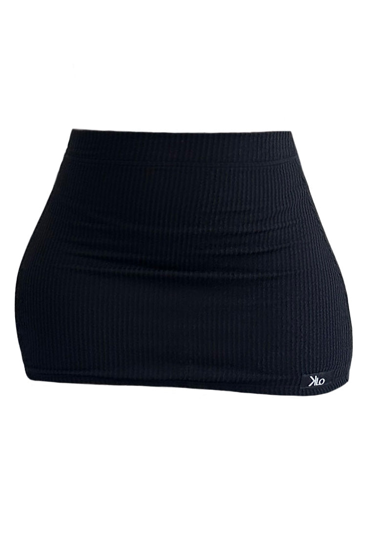 Linny Micro Mini Skirt (Jet Black)