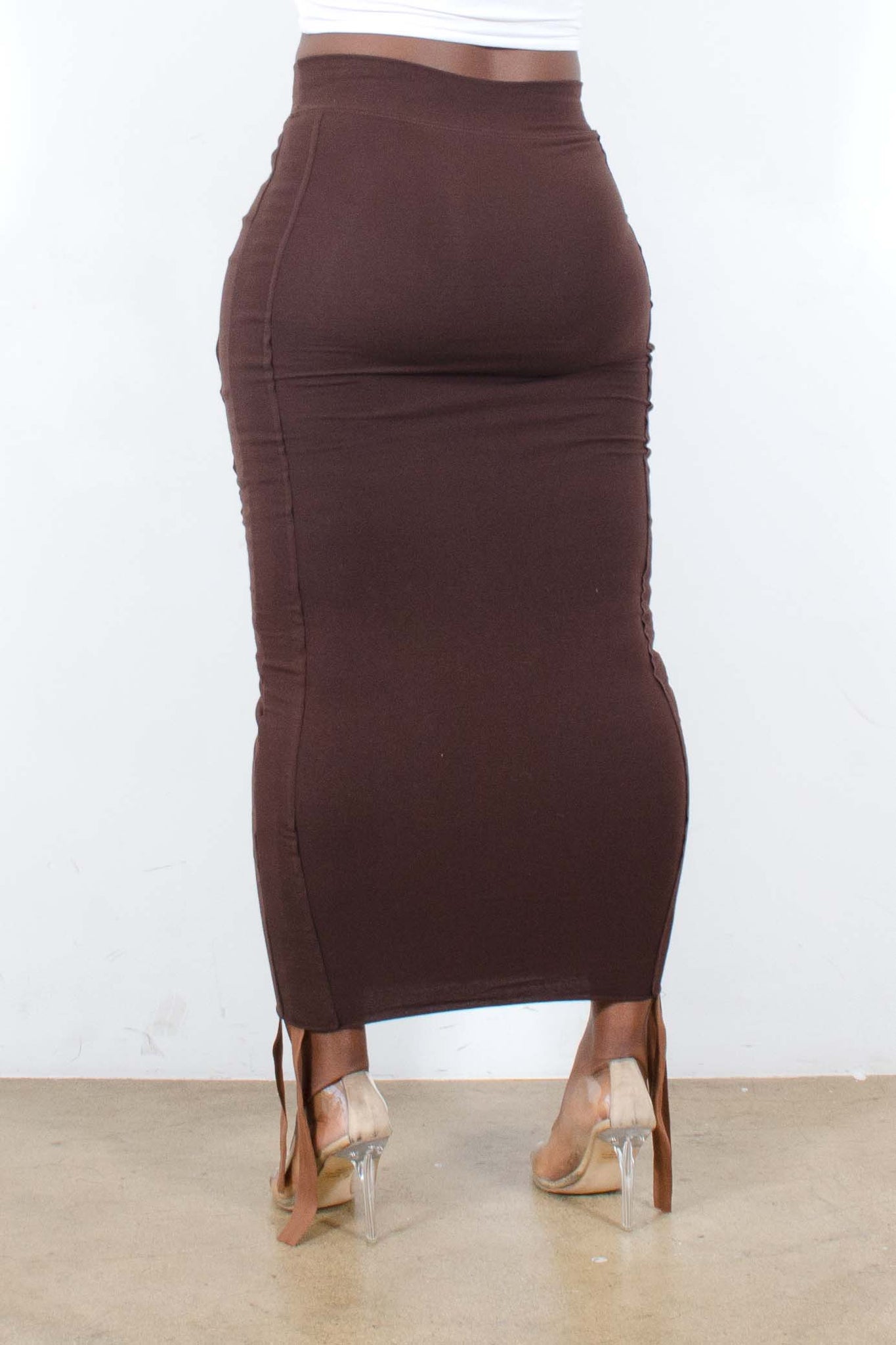 Kelly maxi skirt (Brown)