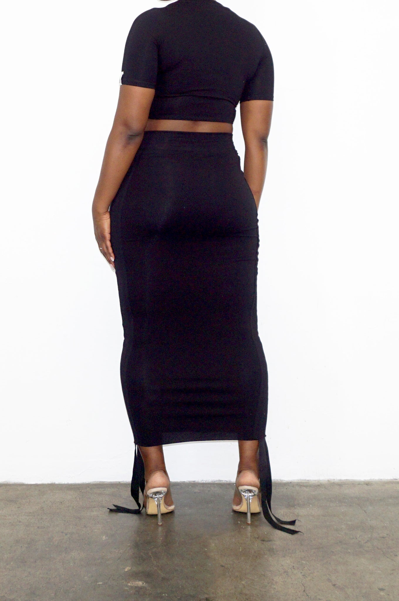 Kelly maxi skirt (Black)