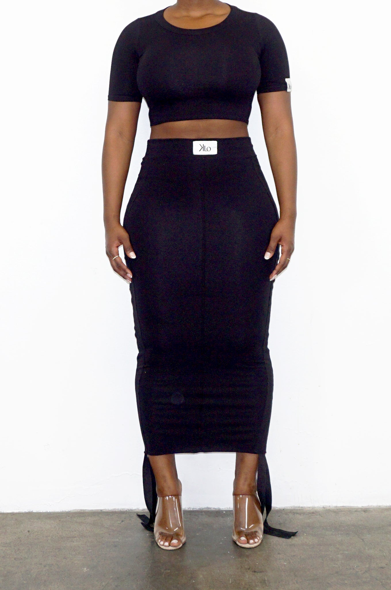 Kelly maxi skirt (Black)