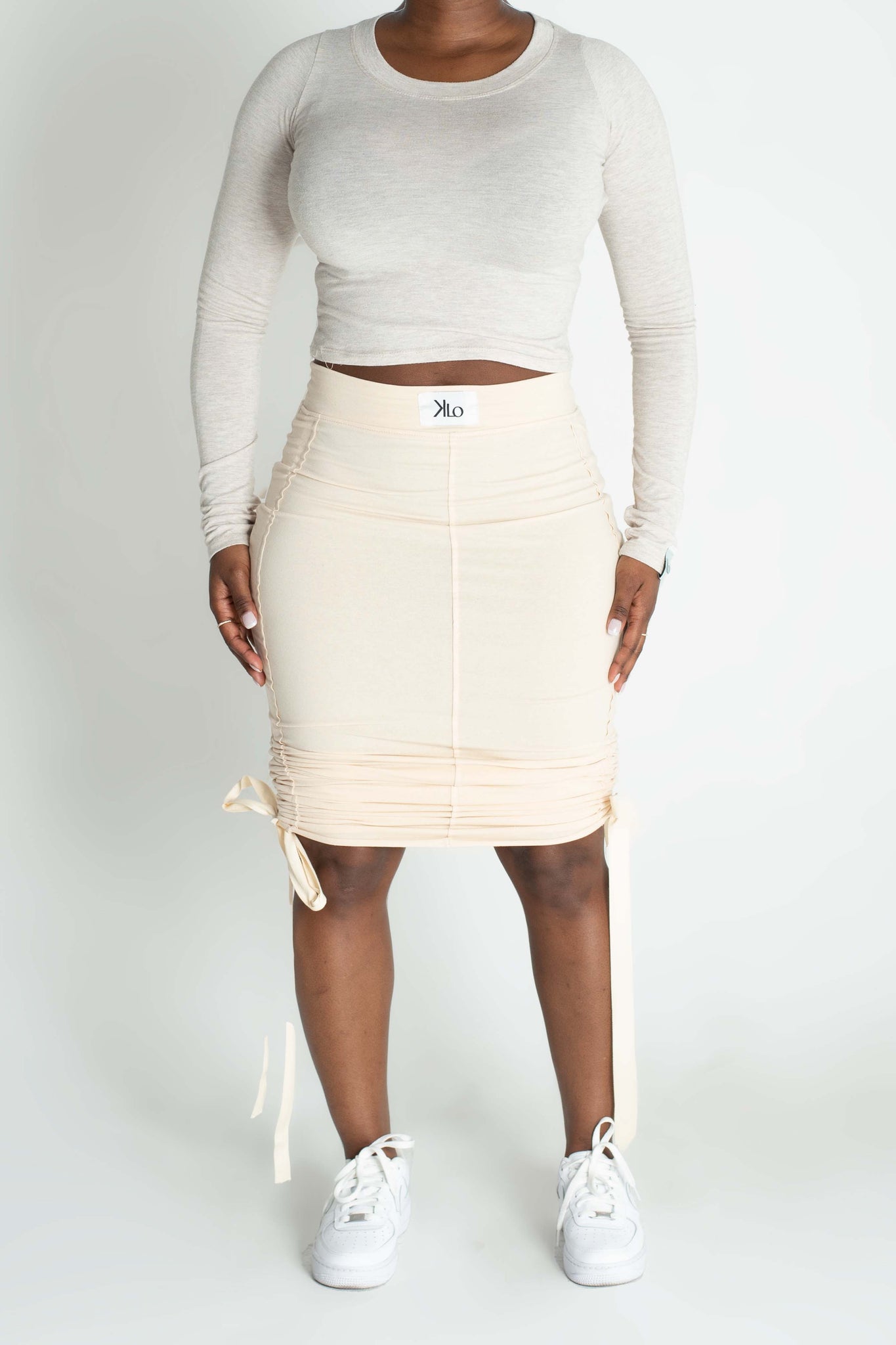 Kelly maxi skirt (Cream)