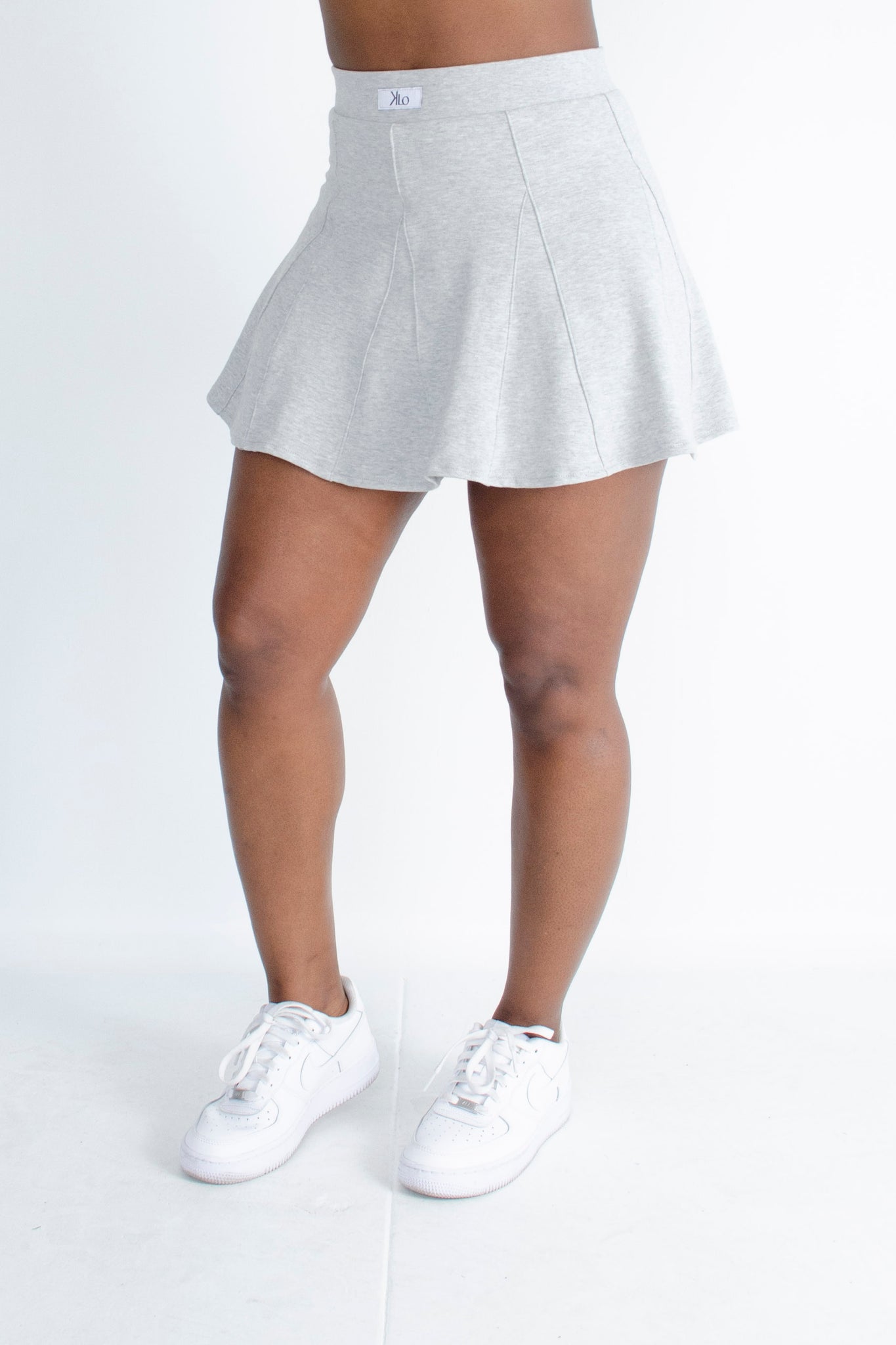 Rencha Tennis Skirt (Heather Grey)